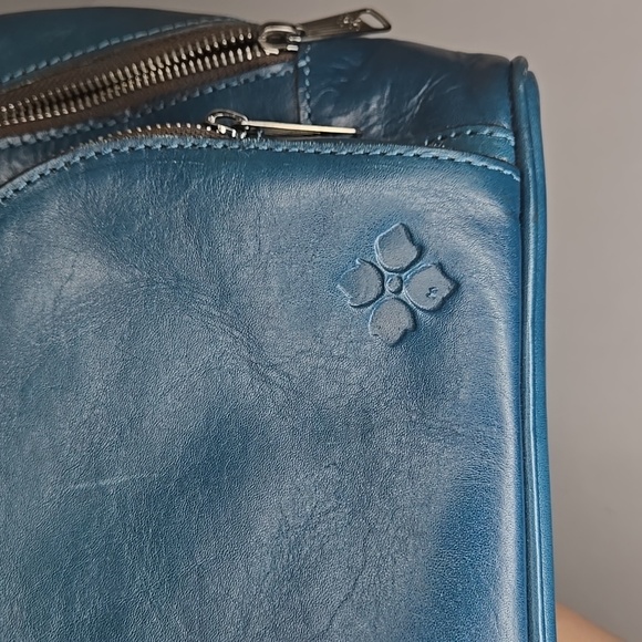 Patricia Nash Leather Backpack, Style P29833, Color Caribbean Blue - Picture 10 of 16